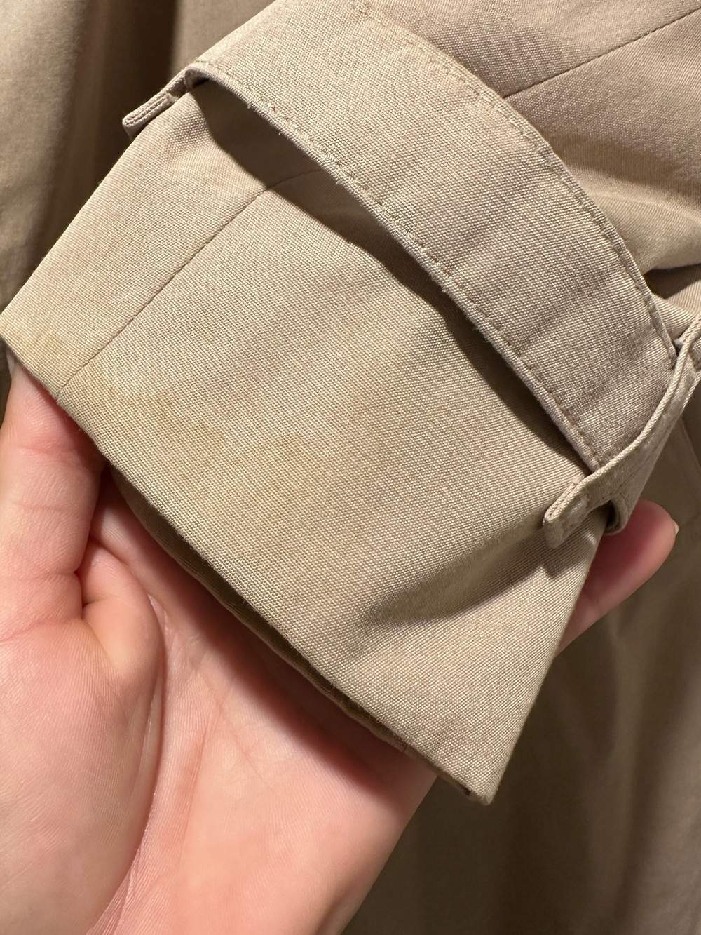 Burberry Kensington Classic Beige Cotton Blend Trench Coat Size 2 - Picture 10 of 16